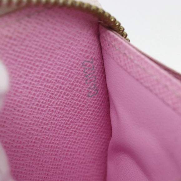 LOUIS VUITTON Monogram Multicolor Zippy Wallet White M60241 LV Auth 164297