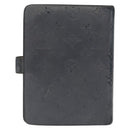 LOUIS VUITTON Monogram Mat Agenda MM Day Planner Cover Black R20925 Auth 164299-2