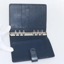 LOUIS VUITTON Monogram Mat Agenda MM Day Planner Cover Navy LV Auth 164300-13