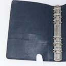 LOUIS VUITTON Monogram Mat Agenda MM Day Planner Cover Navy LV Auth 164300-14
