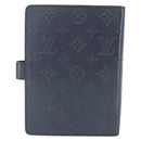 LOUIS VUITTON Monogram Mat Agenda MM Day Planner Cover Navy LV Auth 164300-3