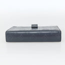 LOUIS VUITTON Monogram Mat Agenda MM Day Planner Cover Navy LV Auth 164300-5