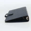LOUIS VUITTON Monogram Mat Agenda MM Day Planner Cover Navy LV Auth 164300-6