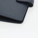 LOUIS VUITTON Monogram Mat Agenda MM Day Planner Cover Navy LV Auth 164300-8