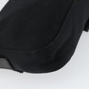 FENDI Mamma Baguette Shoulder Bag Nylon Black Silver Auth 164307-17