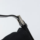 FENDI Mamma Baguette Shoulder Bag Nylon Black Silver Auth 164307-9