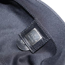 FENDI Mamma Baguette Shoulder Bag Nylon Black Silver Auth 164307-20