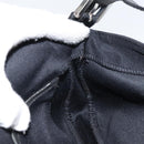 FENDI Mamma Baguette Shoulder Bag Nylon Black Silver Auth 164307-21