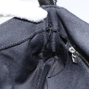 FENDI Mamma Baguette Shoulder Bag Nylon Black Silver Auth 164307-22