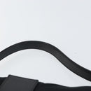 FENDI Mamma Baguette Shoulder Bag Nylon Black Silver Auth 164307-8