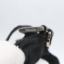 PRADA Shoulder Bag Nylon Black Silver Auth 164309-9