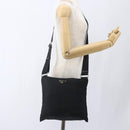 PRADA Shoulder Bag Nylon Black Silver Auth 164309-21
