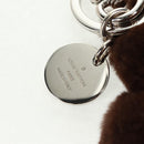 LOUIS VUITTON Bijoux Sac Porte Clé Monkey Charm Fur Brown MP1997 LV Auth 164311M-9