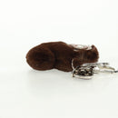 LOUIS VUITTON Bijoux Sac Porte Clé Monkey Charm Fur Brown MP1997 LV Auth 164311M-16