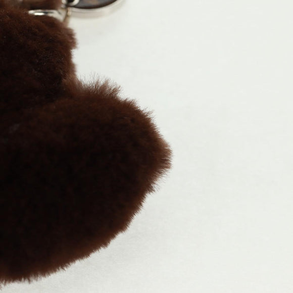 LOUIS VUITTON Bijoux Sac Porte Clé Monkey Charm Fur Brown MP1997 LV Auth 164311M
