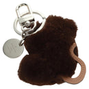LOUIS VUITTON Bijoux Sac Porte Clé Monkey Charm Fur Brown MP1997 LV Auth 164311M-6