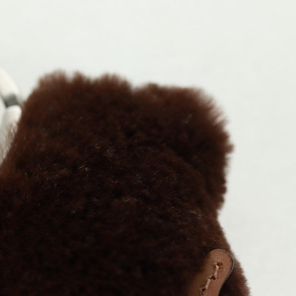 LOUIS VUITTON Bijoux Sac Porte Clé Monkey Charm Fur Brown MP1997 LV Auth 164311M