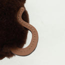 LOUIS VUITTON Bijoux Sac Porte Clé Monkey Charm Fur Brown MP1997 LV Auth 164311M-8