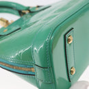 LOUIS VUITTON Monogram Vernis Alma BB Hand Bag Tyu Luco Words M90302 Auth 164314-16
