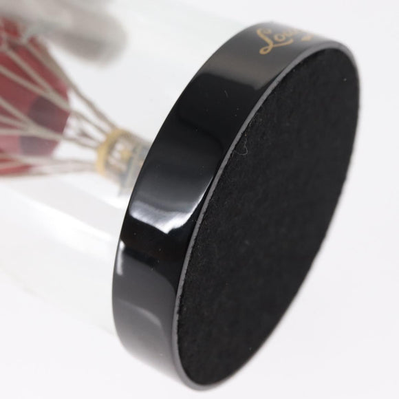 LOUIS VUITTON Maruaero Glass Dome 2013 Christmas Only Snow Globe Red Auth 164316