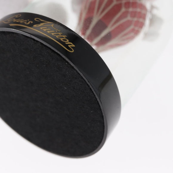 LOUIS VUITTON Maruaero Glass Dome 2013 Christmas Only Snow Globe Red Auth 164316