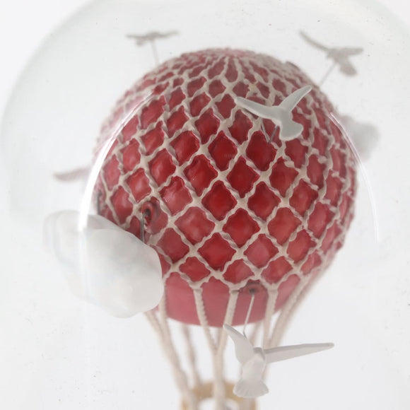 LOUIS VUITTON Maruaero Glass Dome 2013 Christmas Only Snow Globe Red Auth 164316