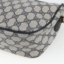 GUCCI GG Supreme Sherry Line Shoulder Bag PVC Navy Gold 89 02 032 Auth 164318-15