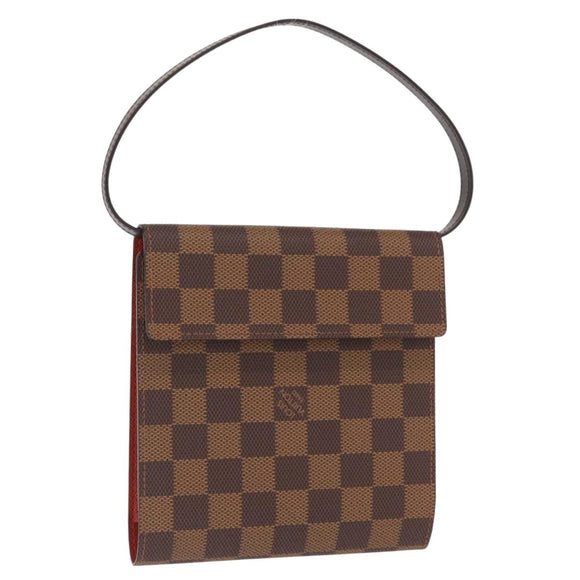 LOUIS VUITTON Damier Ebene CD Holder Pouch N62935 LV Auth 164320
