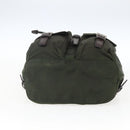 PRADA Backpack Nylon Khaki Silver Auth 164325-5