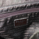 PRADA Backpack Nylon Khaki Silver Auth 164325-18
