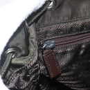 PRADA Backpack Nylon Khaki Silver Auth 164325-19