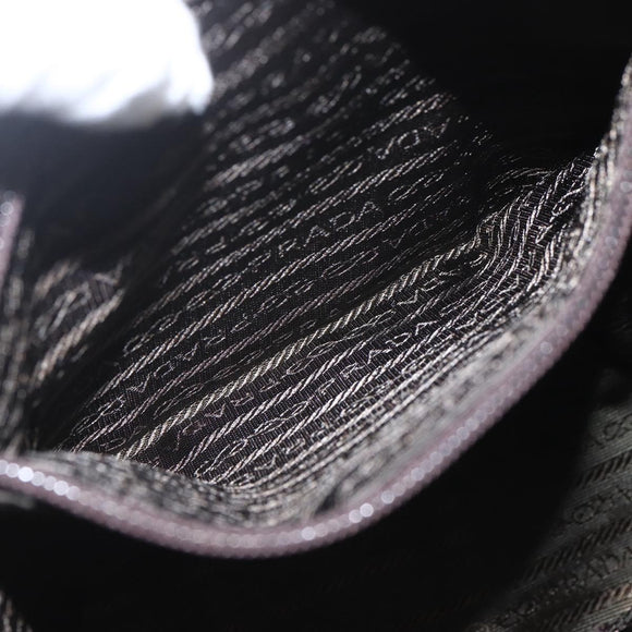 PRADA Backpack Nylon Khaki Silver Auth 164325