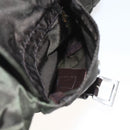 PRADA Backpack Nylon Khaki Silver Auth 164325-26