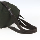 PRADA Backpack Nylon Khaki Silver Auth 164325-9