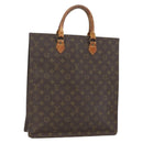 LOUIS VUITTON Monogram Sac Plat Hand Bag M51140 LV Auth 164332-1