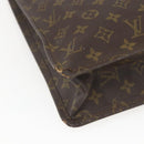 LOUIS VUITTON Monogram Sac Plat Hand Bag M51140 LV Auth 164332-16