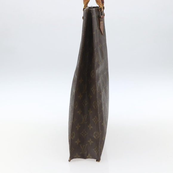 LOUIS VUITTON Monogram Sac Plat Hand Bag M51140 LV Auth 164332