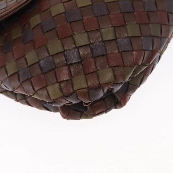 BOTTEGA VENETA INTRECCIATO Hand Bag Leather Brown Auth 164335