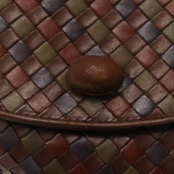 BOTTEGA VENETA INTRECCIATO Hand Bag Leather Brown Auth 164335