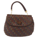 BOTTEGA VENETA INTRECCIATO Hand Bag Leather Brown Auth 164335-2