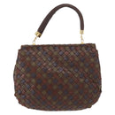 BOTTEGA VENETA INTRECCIATO Hand Bag Leather Brown Auth 164335-3