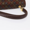 BOTTEGA VENETA INTRECCIATO Hand Bag Leather Brown Auth 164335-7