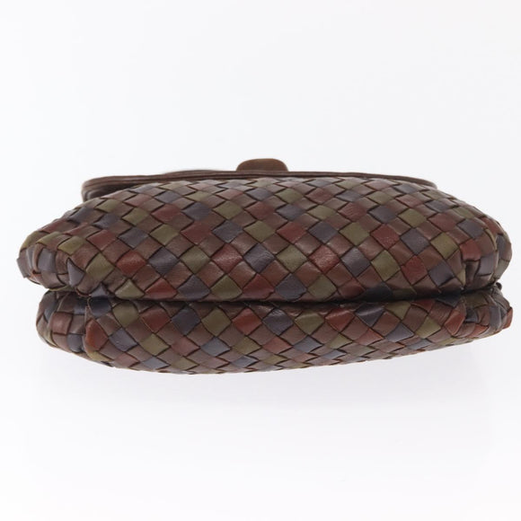 BOTTEGA VENETA INTRECCIATO Hand Bag Leather Brown Auth 164335