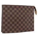 LOUIS VUITTON Damier Ebene Poche Toilette 26 Pouch N47543 LV Auth 164337-1