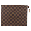 LOUIS VUITTON Damier Ebene Poche Toilette 26 Pouch N47543 LV Auth 164337-13