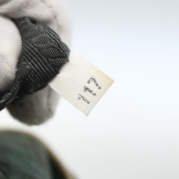 PRADA Shoulder Bag Nylon Green Gold Auth 164339