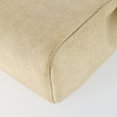 HERMES Her bag Ad PM Backpack Canvas Leather 2way Beige Silver Auth 164341-10