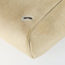 HERMES Her bag Ad PM Backpack Canvas Leather 2way Beige Silver Auth 164341-12