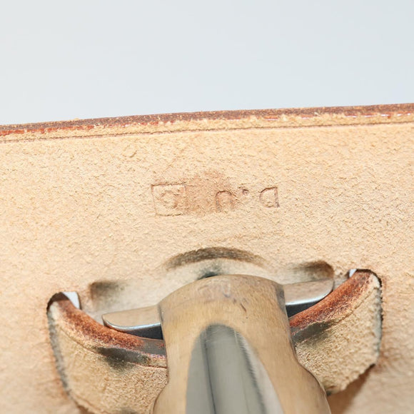 HERMES Her bag Ad PM Backpack Canvas Leather 2way Beige Silver Auth 164341