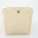 HERMES Her bag Ad PM Backpack Canvas Leather 2way Beige Silver Auth 164341-24